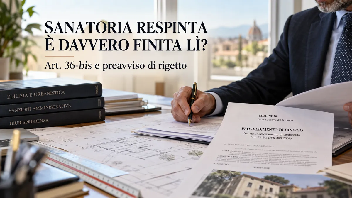 Sanatoria respinta senza preavviso: cosa dice il TAR sull’art. 36-bis Sanatoria respinta senza preavviso: cosa dice il TAR sull’art. 36-bis